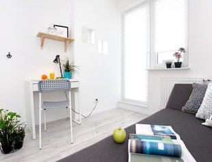 Single room with a balcony no. 2, at Amundsen 5, Gdańsk-1