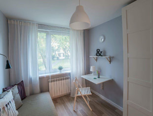 Pokój 1-osobowy nr 1 METRO MŁOCINY, Warszawa-1