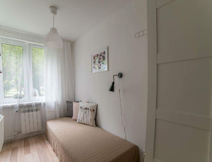 Pokój 1-osobowy nr 3 METRO MŁOCINY, Warszawa-1