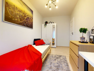 Wróblewskiego 21H, single room No. 1, Łódź-1