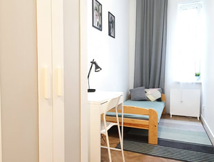 Pokój 1-os. Pl. Inwalidów Królewska kuchnia z balkonem AGH UP UR UJ, Kraków-1