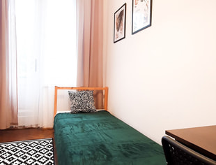 Pokój Centrum Plac Inwalidów Królewska AGH UP UJ balkon w mieszkaniu, Kraków-1