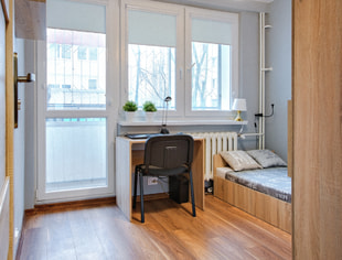 Pokój jednoosobowy #4 z balkonem przy ul. Ostrobramskiej 134, Warszawa-1