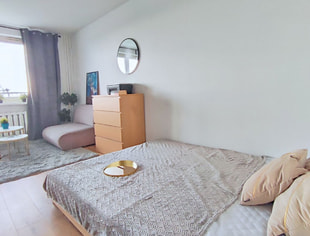 Large Room for 2 people Balcony, pers. Rusa Chartowo, Free Parking , Poznań-1
