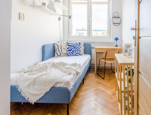 Pokój nr 4 jednoosobowy ul. Rewolucji 40a, Łódź-1