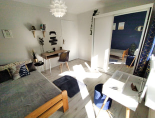 Single room, &quot;Blue Style&quot;, Racławicka Street, Kraków-1