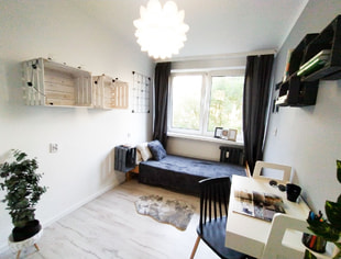 Single room, &quot;Blue Style&quot;, Racławicka Street, Kraków-1
