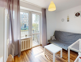 Single room #2 with balcony at Ostrobramska Street 132, Warszawa-1