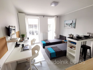 A comfortable studio apartment with a balcony, ul. Nadolnik, Poznań, Poznań-1
