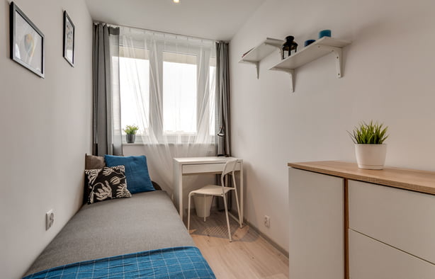 Pokój 1-osobowy nr 3, ul. Bolesława Chrobrego 37, Katowice-1