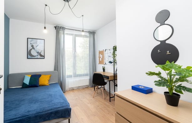 POKÓJ jednoosobowy wysoki standard Kawiory Czarnowiejska AGH UP UR, Kraków-1