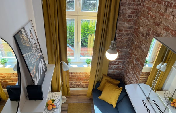 (GRUN.9.1U) Studio dla pary lub jednej osoby własna łazienka i kuchnia, Wrocław-1