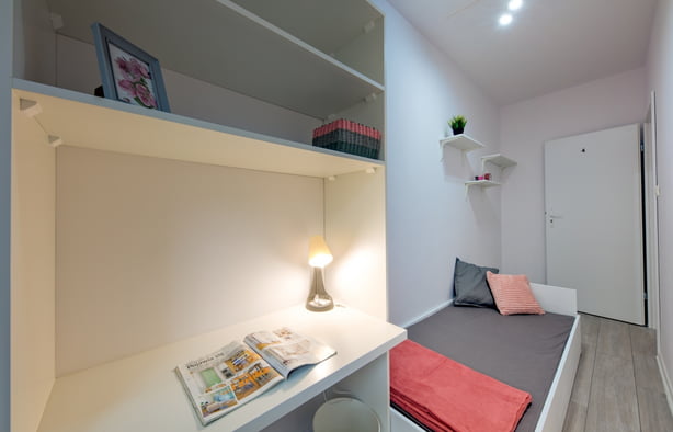 Pokój jednoosobowy #4 z balkonem przy ul. Nugat 7 , Warszawa-1