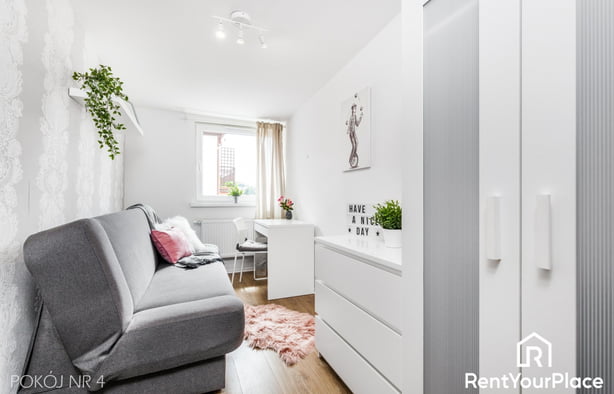 Pokój jednoosobowy nr 4 na Siedlcach - ul. Wieniawskiego, Gdańsk-1