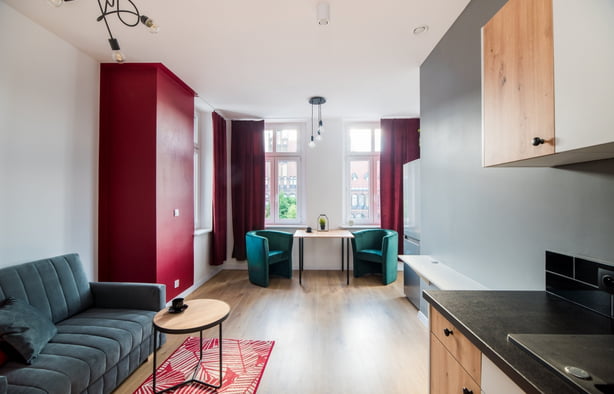 Студія зі спальнею по вул. П'ясти, Szczecin-1