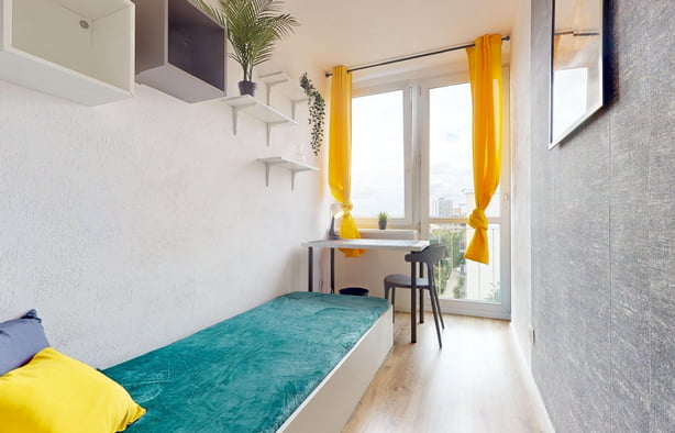 Pokój jednoosobowy #1 z balkonem przy ul. Ostrzyckiej 1/3, Warszawa-1