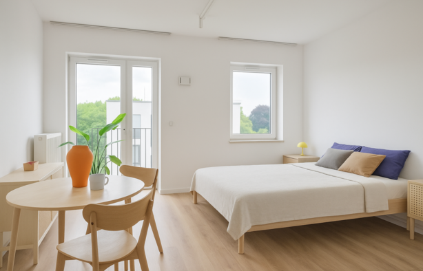 Studio | 26.23 m2 | Balkon | Internet w cenie | Bezpośrednio, Warszawa-1