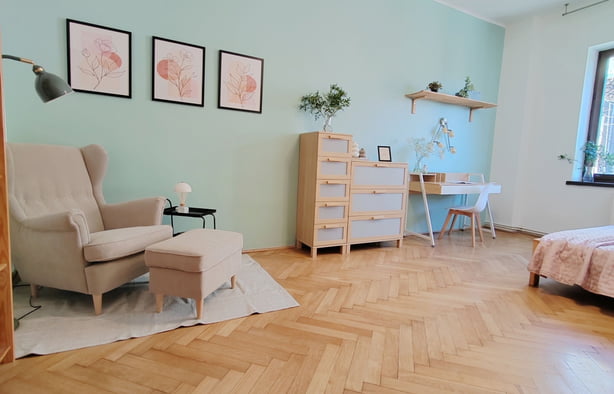 Duży pokój jednoosobowy – ul. Chopina 17(2), Kraków-1