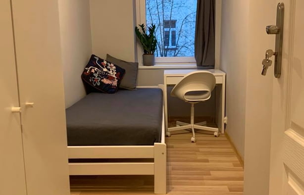 Przytulny pokój 1-os., Szczęśliwa, 5 przystanków do Rynku, Wrocław-1