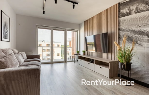 Nowoczesne, trzypokojowe mieszkanie z widokiem na Starówkę, Gdańsk-1