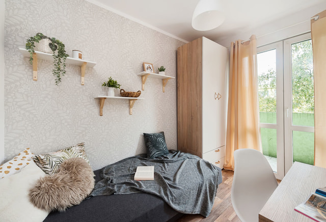 Przytulny pokój 1-osobowy nr 1 z balkonem, ul. Zielińska