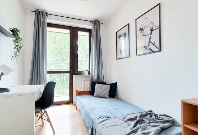Pokój 1 os | Miechowska | AGH | Park Jordana | Nawojki | BALKON