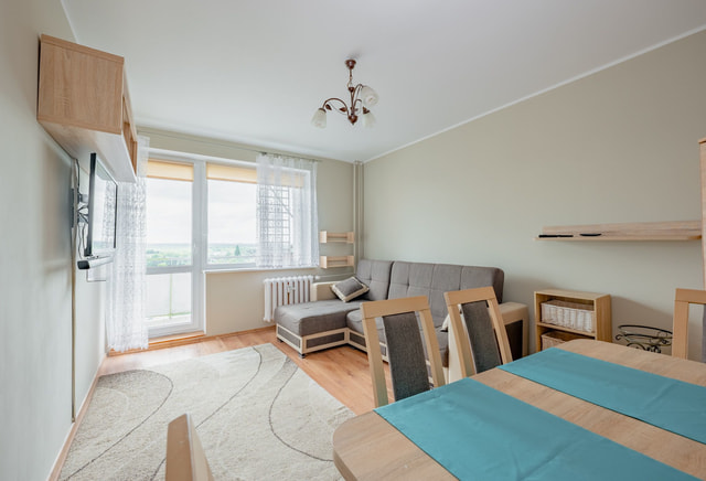 3 pok. - balkon z pięknym widokiem, spokojna okolica, Prawobrzeże!