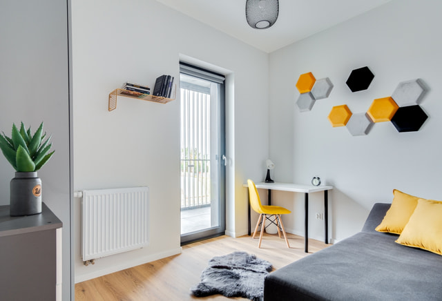 Room with a terrace in a developer apartment, ul. Górecki 13, UŚ (P2)