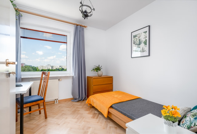 Pokój dla jednej osoby na Saskiej Kępie, pok nr 6
