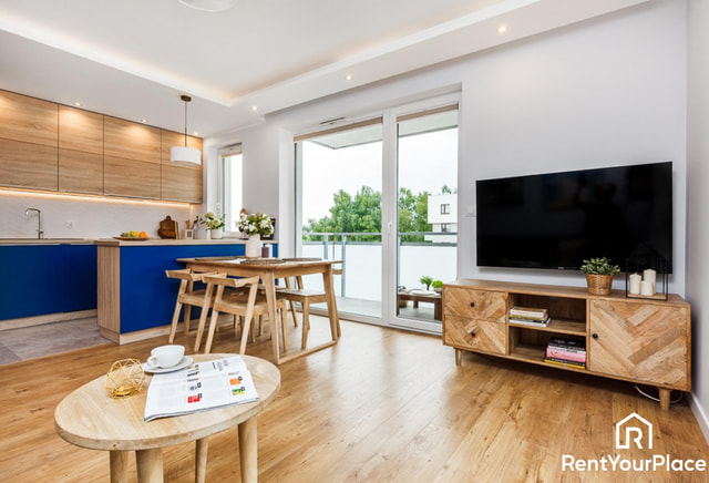 A two-room apartment with a parking space and a cellar - Myśliwska