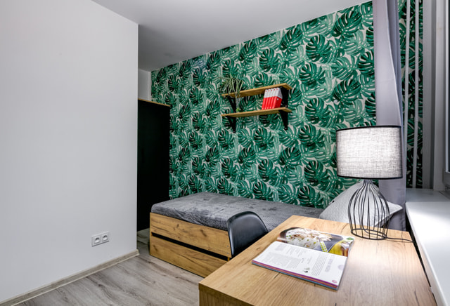 Pokój jednoosobowy #6 z balkonem przy ul. Czumy 16B