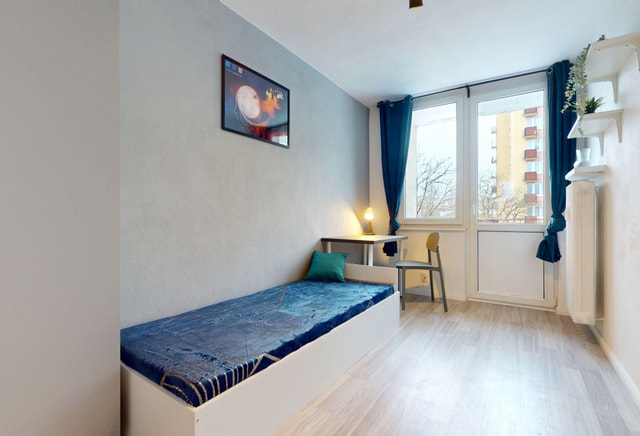 Single room #1 with balcony at Suwalska 32 Street