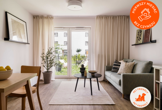 Wiosenna Oferta | 2-pok. | 46.2 m2 | Ogród | Internet | Bez prowizji