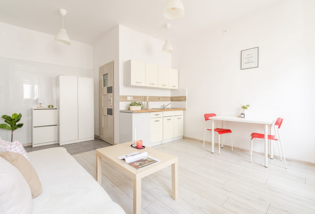 Studio apartment 303, ul. Krucza 4 / Przybyszewskiego