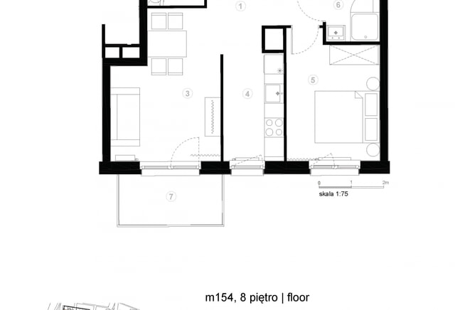 2-pokojowe | 43.9 m2 | Balkon | Internet w cenie | Bezpośrednio