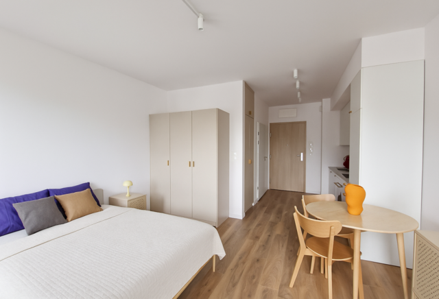 Studio | 26.23 m2 | Balkon | Internet w cenie | Bezpośrednio