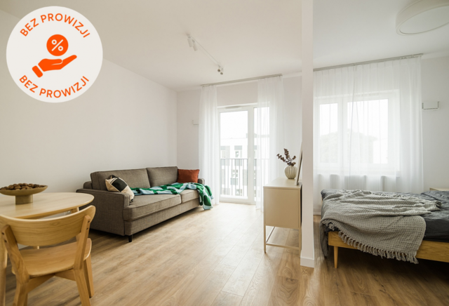 Studio | 33.85 m2 | Balkon | Internet w cenie | Bez prowizji