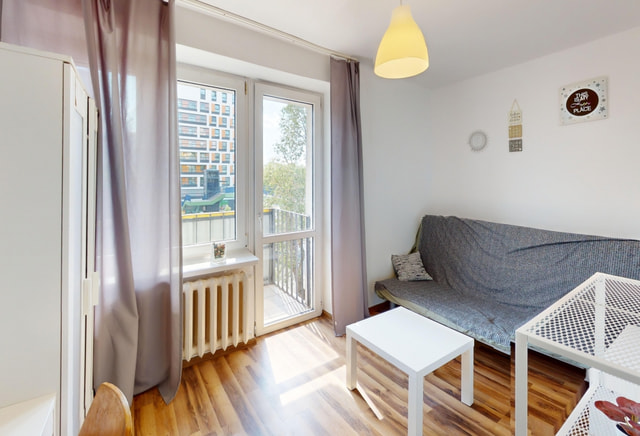 Single room #2 with balcony at Ostrobramska Street 132