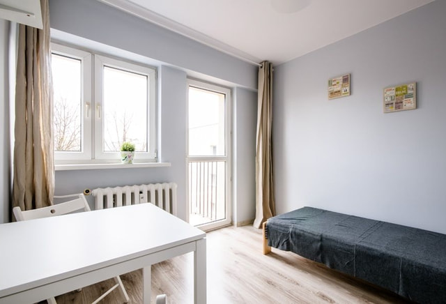 Single room #3 with balcony at 15 Gorlicka Street