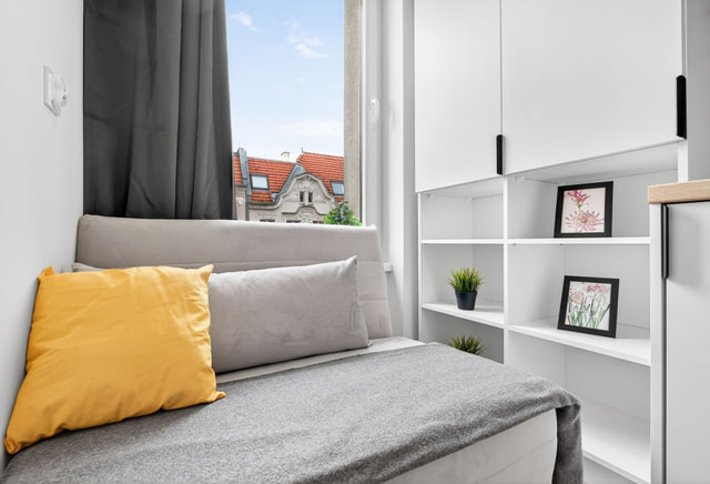 Nowoczesny  pokój z łazienką w centrum przy ul. Jagiellońskiej. 