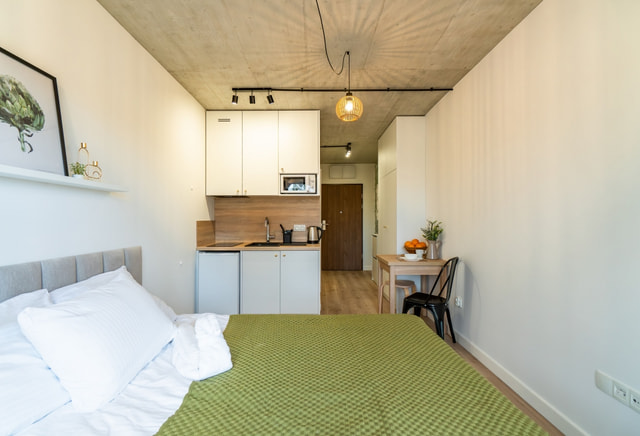 Stylowa kawalerka z ogródkiem 