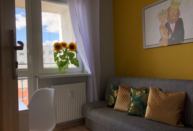 | Cozy room with balcony | Grunwald | Promienista Street |