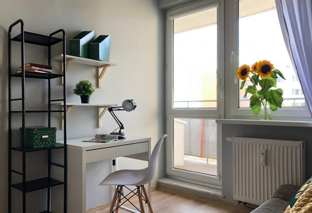 | Cozy room with balcony | Grunwald | Promienista Street |